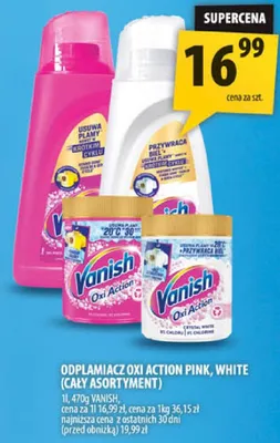 Odplamiacz OXI Action Pink, White promocja w Arhelan