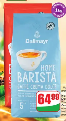 Kawa ziarnista Dallmayr Crema promocja w Dino