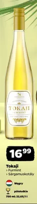 Wino białe półsłodkie Tokaji Sárgamuskotály promocja w Netto