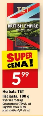 Herbata TET liściasta, 100 g promocja w Twój Market