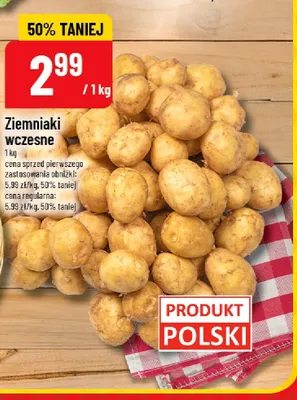 Ziemniaki wczesne polskie promocja w POLOmarket