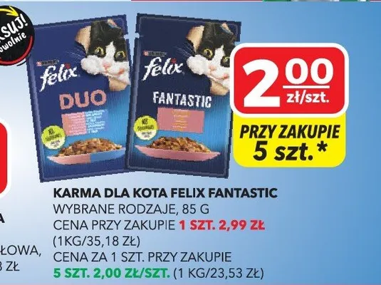 Karma dla kota Felix Fantastic promocja w Top Market
