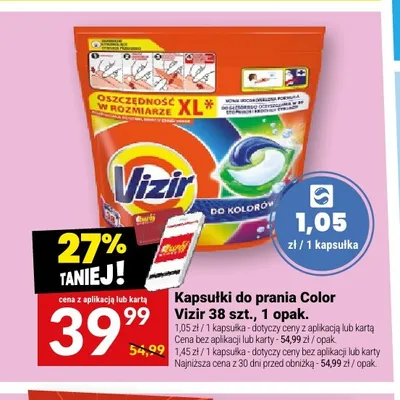 Kapsułki do prania Color Vizir promocja w Twój Market