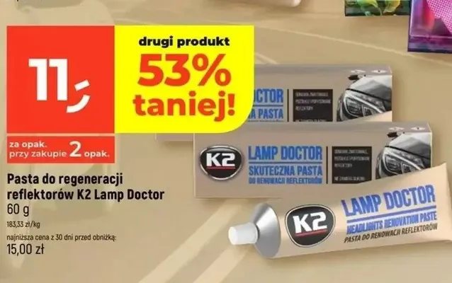 Pasta do regeneracji reflektorów K2 Lamp Doctor promocja w Dealz