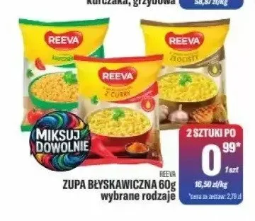 Zupa błyskawiczna Reeva promocja w Tomi Markt