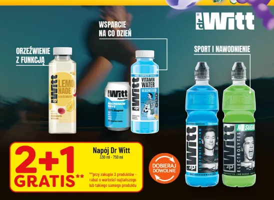 Napój Dr Witt Lemonade & Electrolytes promocja w POLOmarket
