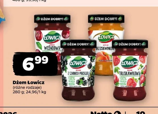 Dżem Łowicz promocja w Netto