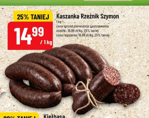 Kaszanka Rzeźnik Szymon promocja w POLOmarket