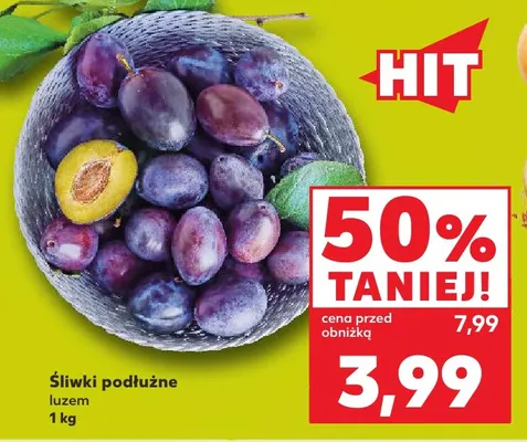 Śliwki podłużne promocja w Kaufland
