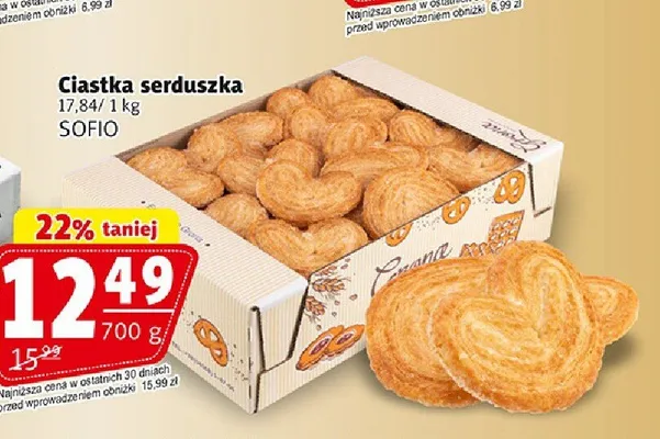 Ciastka serduszka promocja w Prim Market