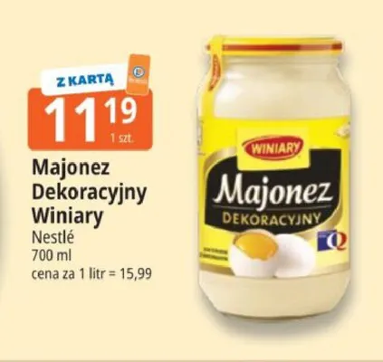 Majonez Dekoracyjny Winiary promocja w Leclerc