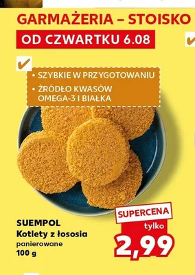 Kotlety z łososia panierowane Suempol promocja w Kaufland