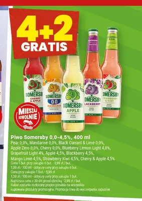 Piwo Somersby Cherry & Apple 4,5% promocja w Twój Market