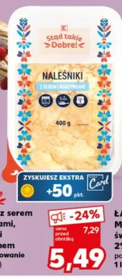 Naleśniki z serem i rodzynkami promocja w Kaufland