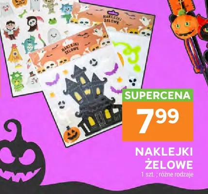Naklejki żelowe Halloween promocja w Stokrotka