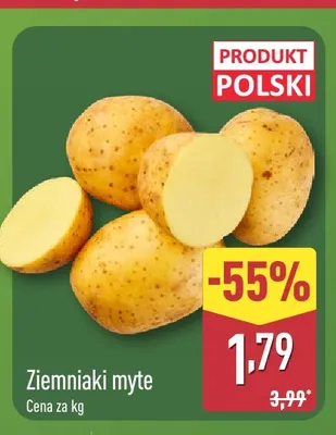 Ziemniaki myte promocja w Aldi