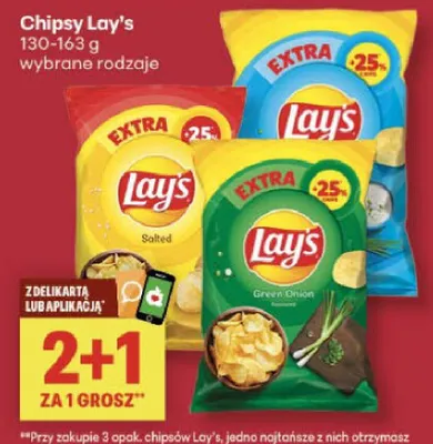 Chipsy Lay's promocja w Delikatesy Centrum