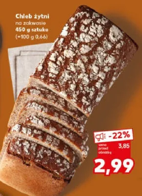 Chleb żytni na zakwasie Kaufland promocja w Kaufland