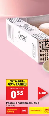 Pączek z nadzieniem promocja w Biedronka