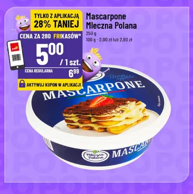 Mascarpone Mleczna Polana promocja w POLOmarket