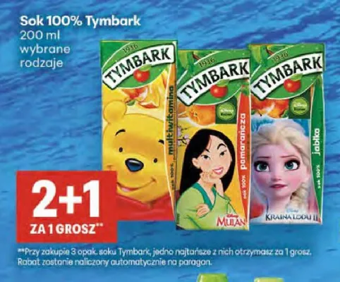 Sok 100% Tymbark promocja w Delikatesy Centrum