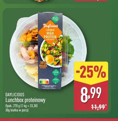 Lunchbox proteinowy Daylicious promocja w Aldi