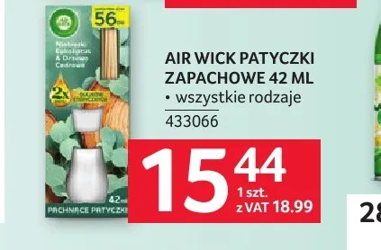 Patyczki zapachowe Air Wick 42 ml promocja w Selgros