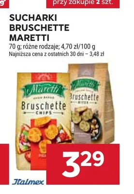 Sucharki Bruschette Maretti promocja w Stokrotka