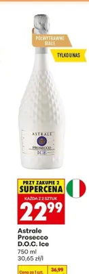 Wino Astrale Prosecco D.O.C. Ice promocja w Biedronka