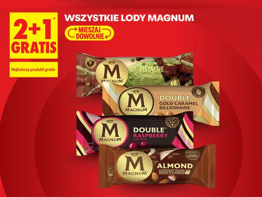 Lody Magnum Double Raspberry promocja w Biedronka