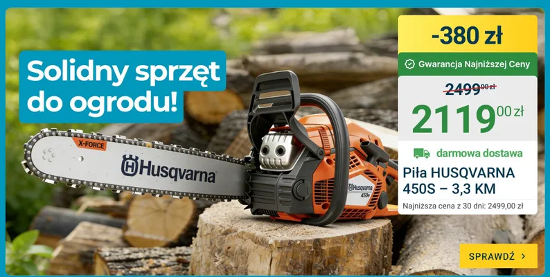 Piła HUSQVARNA 450S 3,3 KM promocja w ERLI