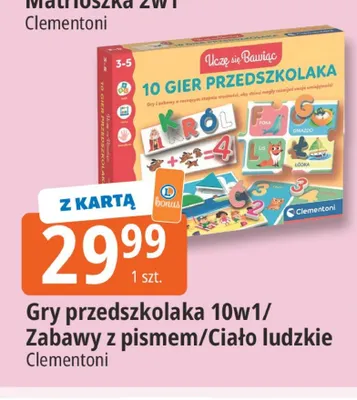 Gry przedszkolaka Clementoni promocja w Leclerc