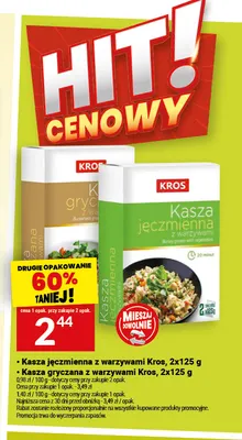 Kasza gryczana z warzywami Kros 2-pak 125 g promocja w Twój Market