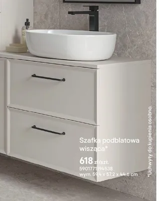 Szafka podblatowa wisząca promocja w Castorama