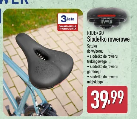 Siodełko rowerowe promocja w Aldi
