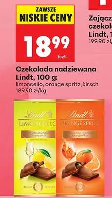 Czekolada nadziewana limoncello promocja w Biedronka