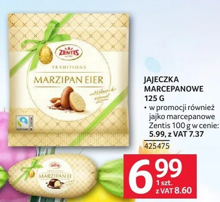 Jajeczka marcepanowe 125 g promocja w Selgros