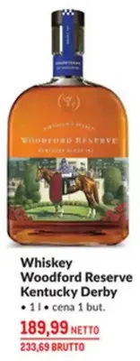 Whiskey Woodford Reserve Kentucky Derby promocja w Makro