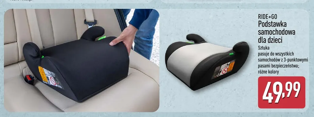 Podstawka samochodowa dla dzieci Ride+Go promocja w Aldi