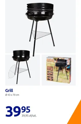 Grill 43x70 cm Action promocja w Action