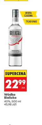 Wódka Bielicka 40% promocja w Biedronka