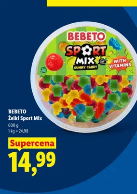 Żelki Sport Mix Bebeto promocja w Lidl
