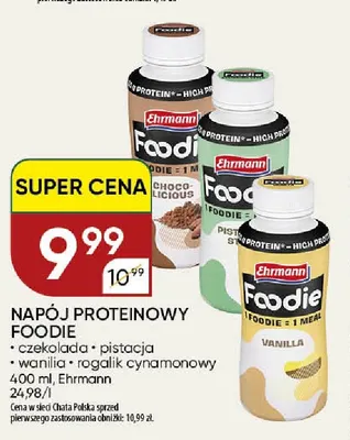 Napój proteinowy Foodie wanilia Ehrmann promocja w Chata Polska