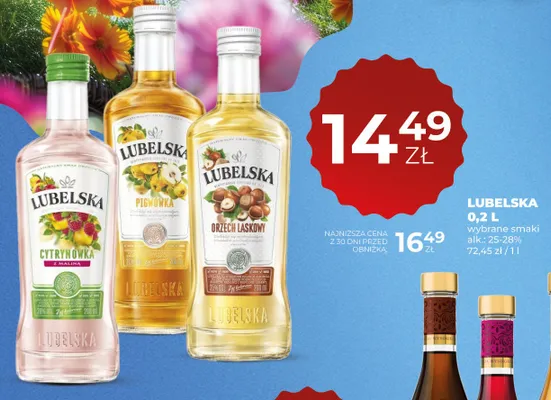 Wódka Lubelska Cytrynówka z maliną promocja w Duży Ben