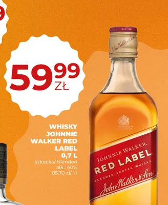 Whisky Johnnie Walker Red Label promocja w Duży Ben