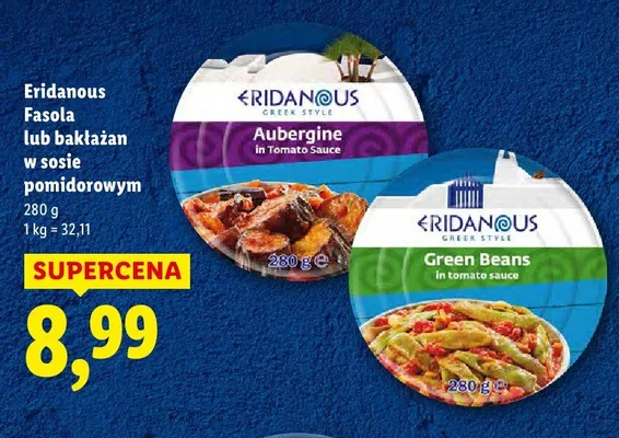 Bakłażan w sosie pomidorowym promocja w Lidl