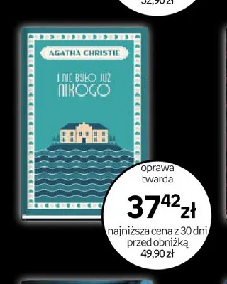 Książka I nie było już nikogo Agatha Christie oprawa twarda promocja w Empik