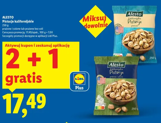 Pistacje kalifornijskie  promocja w Lidl