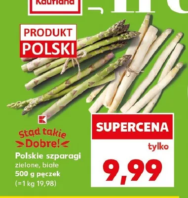 Szparagi polskie białe promocja w Kaufland