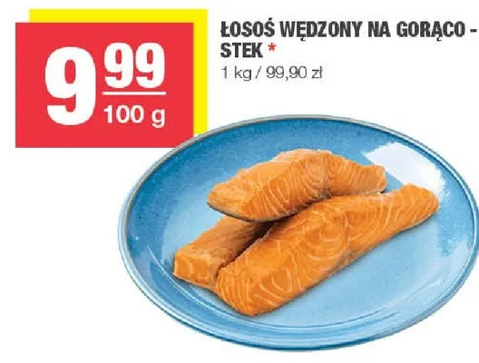 Łosoś wędzony na gorąco - stek promocja w SPAR